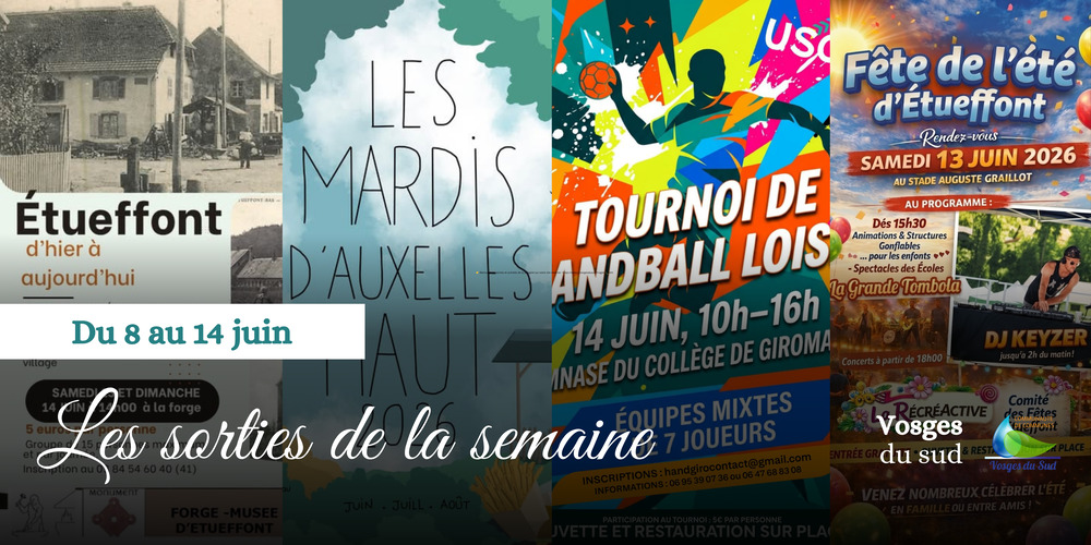 Les sorties de la semaine du 8 au 14 juin !
