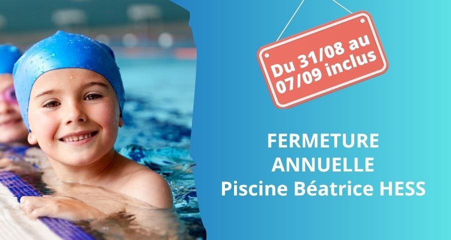 Fermeture annuelle piscine