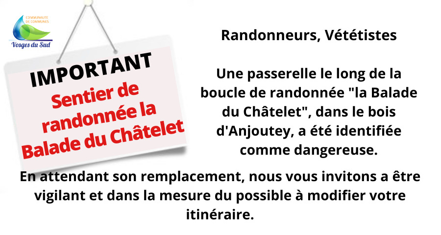 Balade du Châtelet - Anjoutey - attention à vous !