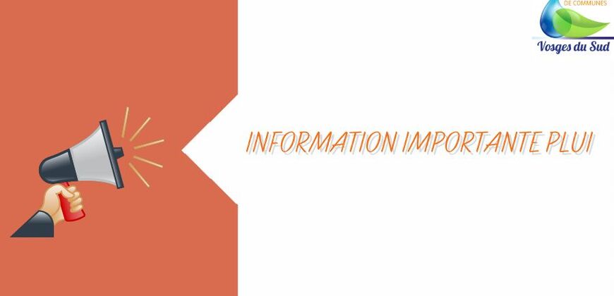 Information importante PLUi