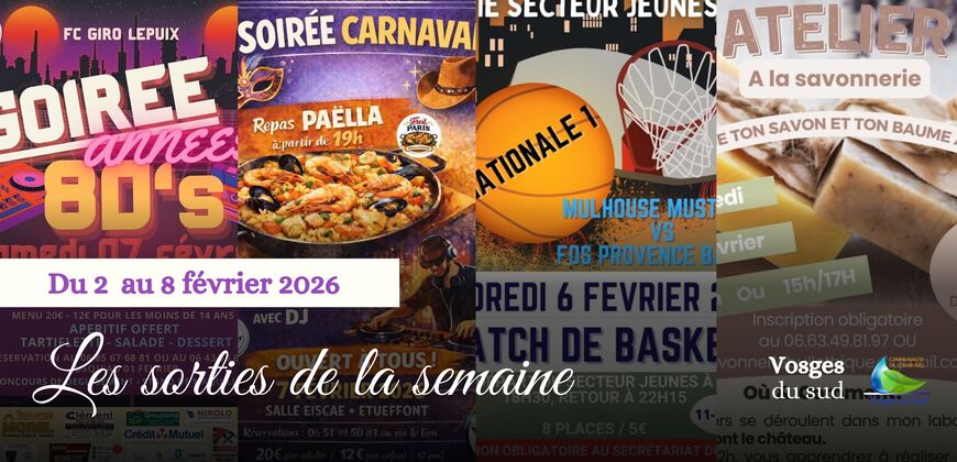 Les sorties de la semaine du 2 au 8 février !