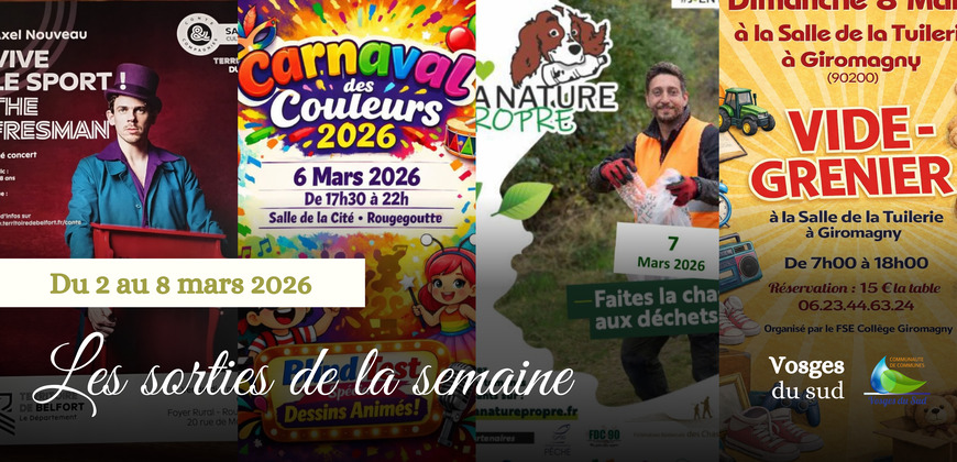 Les sorties de la semaine du 2 au 8 mars !