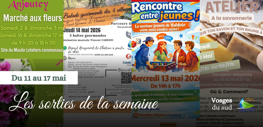Les sorties de la semaine du 11 au 17 mai !