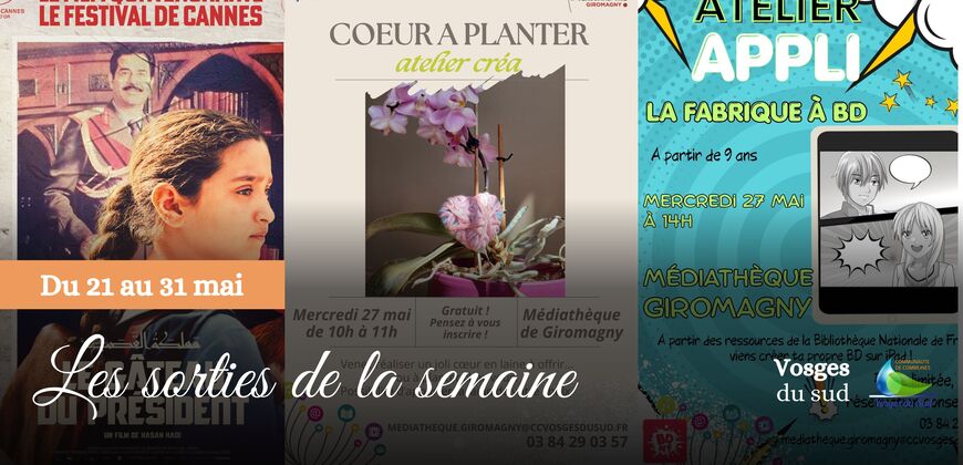 Les sorties de la semaine