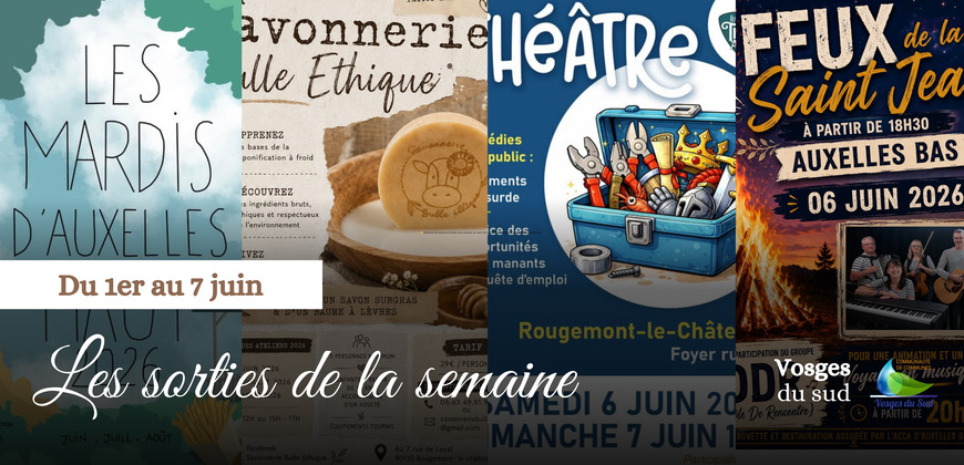 Les sorties de la semaine du premier au 7 juin !