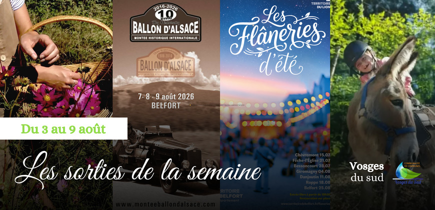 Les sorties de la semaine du 3 au 9 août !