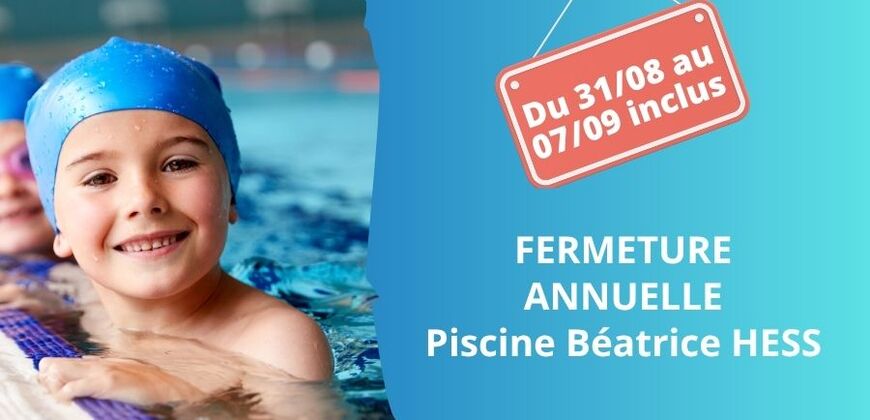 Fermeture annuelle piscine