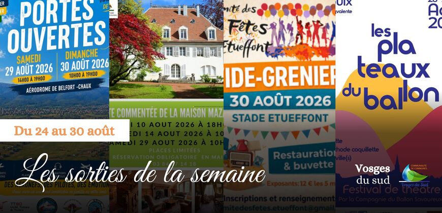 Les sorties de la semaine du 24 au 30 août !