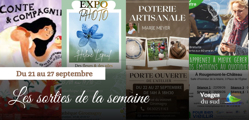 Les sorties de la semaine du 21 au 27 septembre !