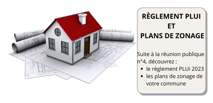 Règlement et Plans de zonage PLUi 2023