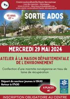 Sortie ados : atelier à la Maison Départementale de l'Environnement