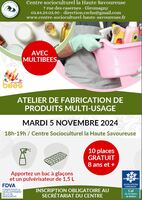 Atelier de fabrication de produits multi-usage