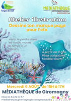 Atelier illustration : dessine ton marque-page pour l'été
